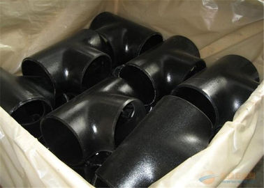 A234 WPB Carbon Steel Pipe Tee , Metal Pipe Fittings Butt Welding Design