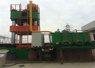 Green And Orange Color Hydraulic Metal Press Machine High Efficiency Elbow Calibration